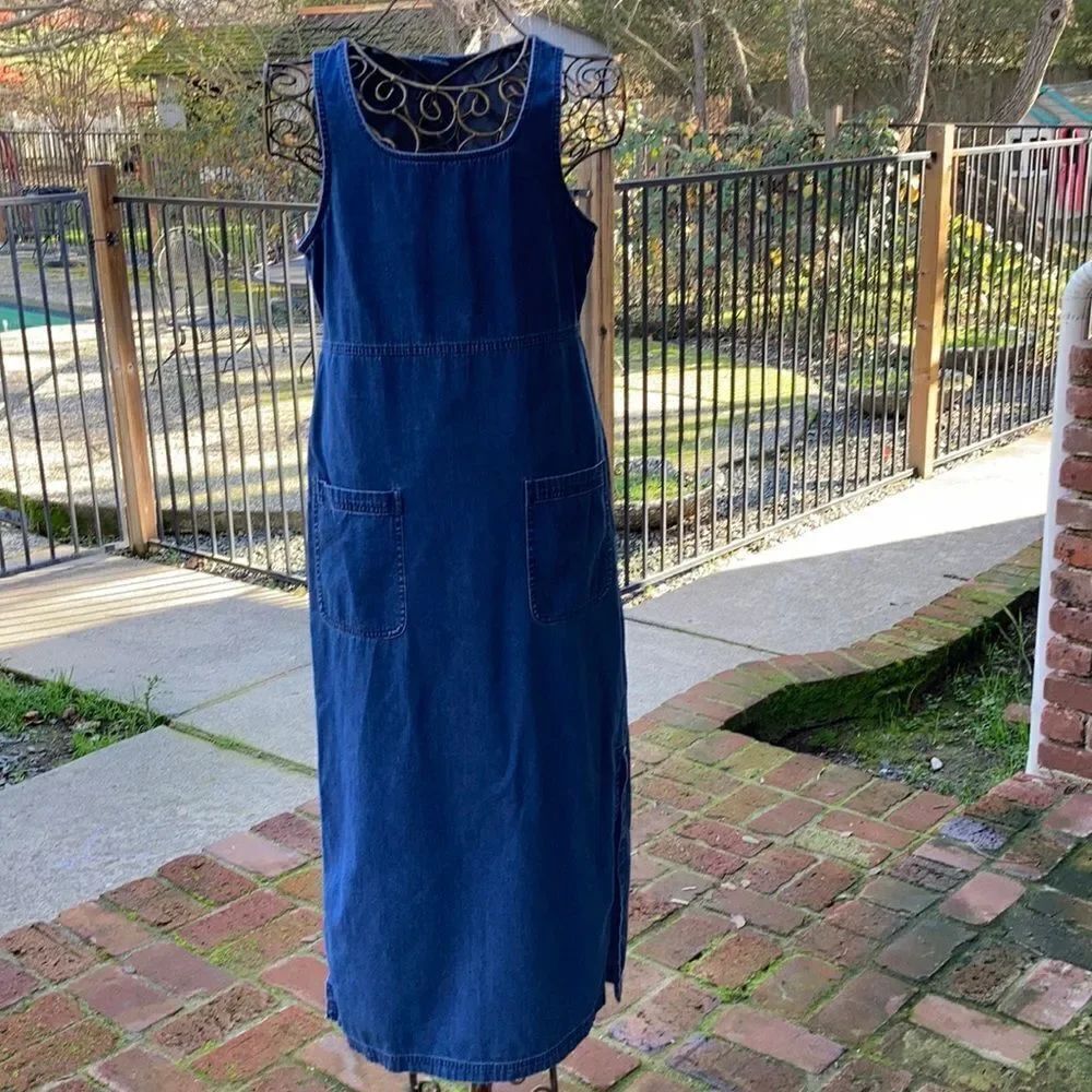 Charter Club Denim Jean Cotton Maxi Dress Size P/P